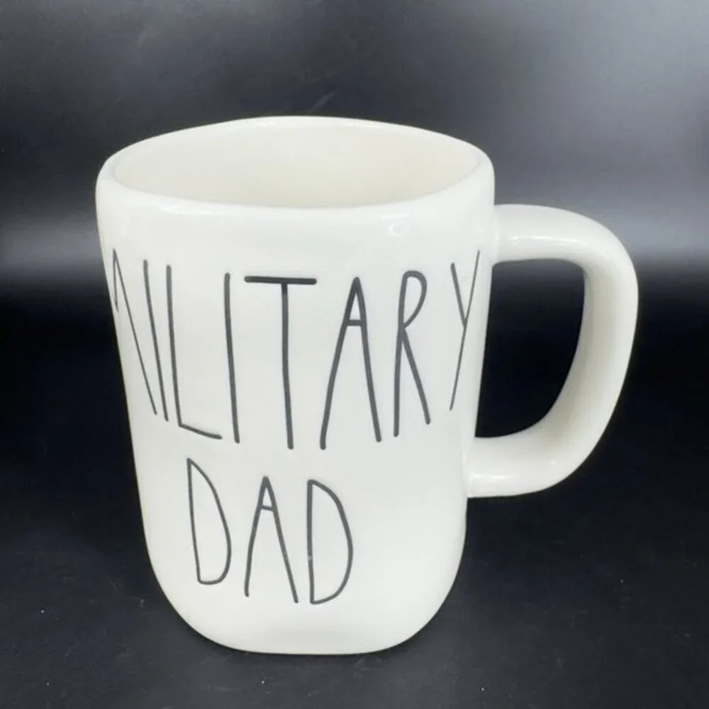 Rae Dunn By Magenta Artisan Collection Ceramic Coffee Mug Cup Military Dad Mug‎